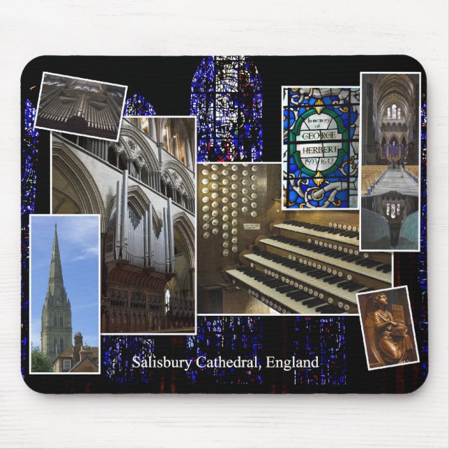 Salisbury-Kathedralen-Pfeifenorgel mousepad (Vorne)