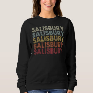 Salisbury Maryland Salisbury MD Retro Vintag Text Sweatshirt