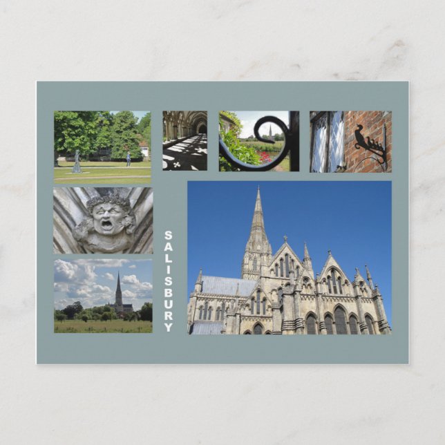 Salisbury-Mehrbild Postkarte (Vorderseite)