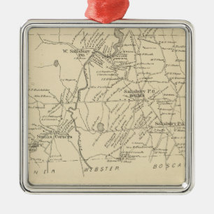 Salisbury, Merrimack Co Silbernes Ornament