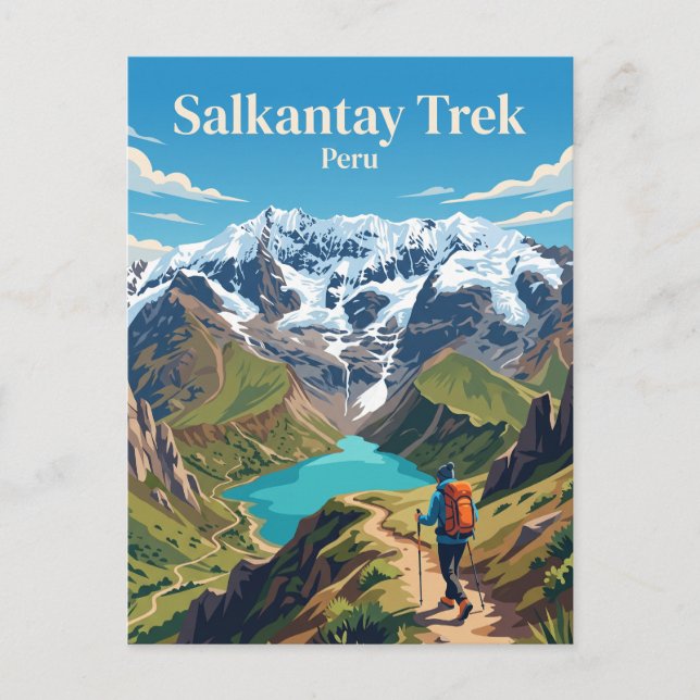 Salkantay Trek Peru Postkarte (Vorderseite)