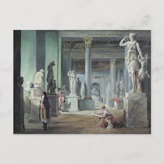 Salle des Saisons am Louvre, c. 1802 Postkarte (Vorderseite)