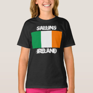 Sallins, Irland mit irischer Flagge Kinder T-Shirt
