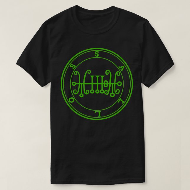 Sallos Sigil führt Männer zur Liebe Frauen grün T-Shirt (Design vorne)