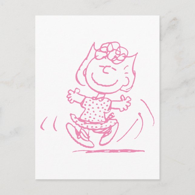 Sally Brown Tancing Postkarte (Vorderseite)