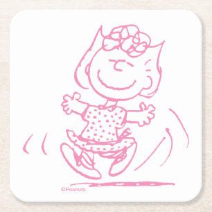 Sally Brown Tancing Rechteckiger Pappuntersetzer
