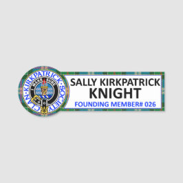 Sally Kirkpatrick Knight CKS Name Badge Namensschild