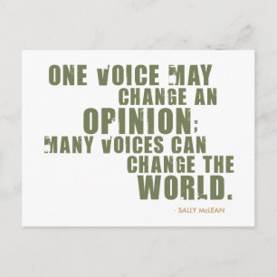 Sally McLean Quote Postkarte