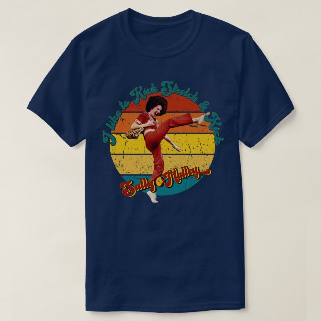 Sally OMalley Retro Sunset Funny Quote T-Shirt (Design vorne)