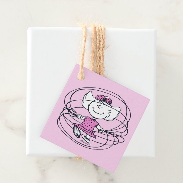 Sally Playing Jump Rope Geschenkanhänger (Beispiel)