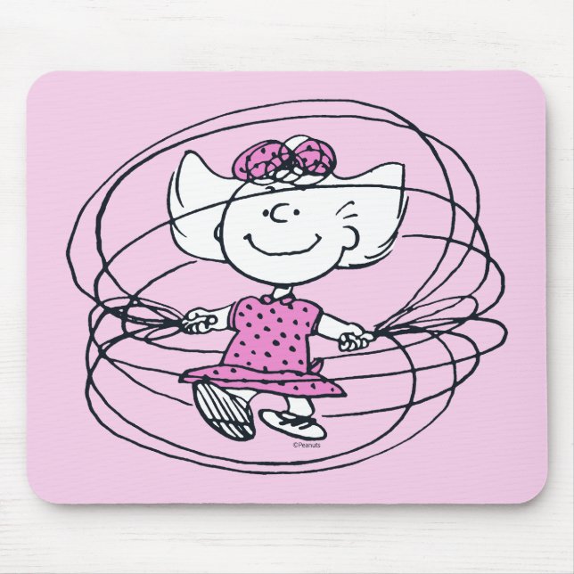 Sally Playing Jump Rope Mousepad (Vorne)