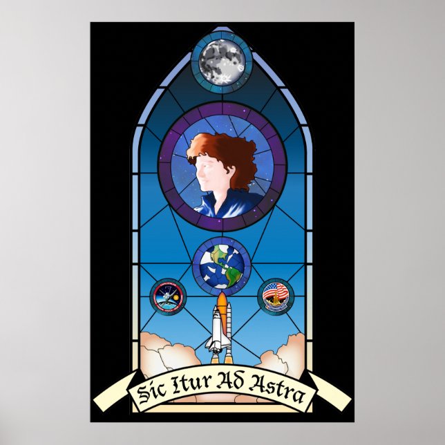 Sally Ride Memorial Poster (Vorne)