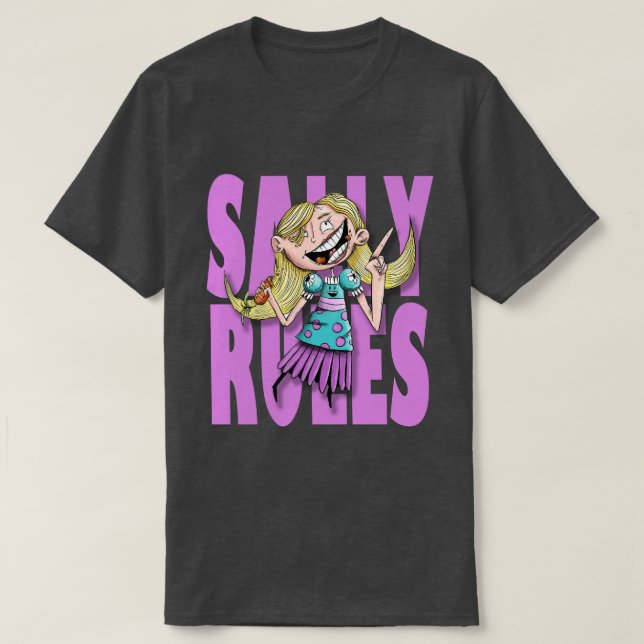 "Sally Rules!" T-Shirt (Design vorne)
