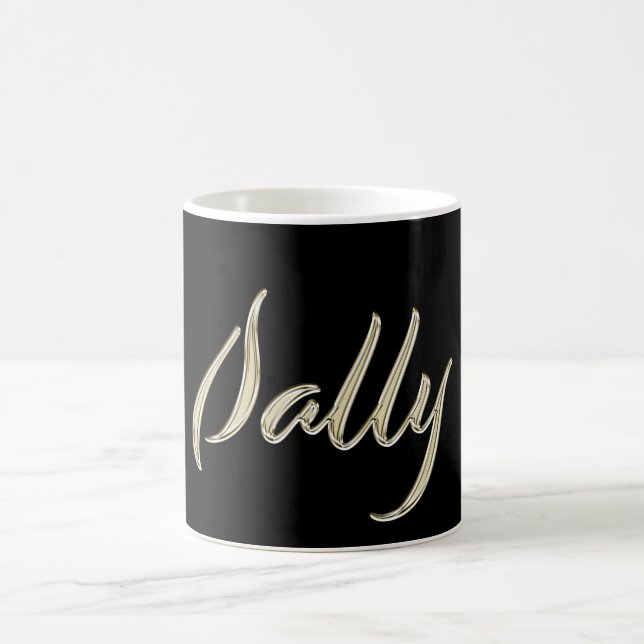 Sally white gold Handwriting Tasse Kaffeetasse (Mittel)