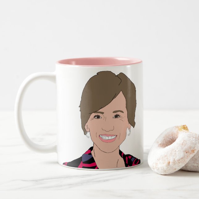 Sally Yates Zweifarbige Tasse (Mit Donut)