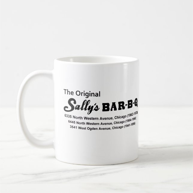 Sally's Bar-B-Q Restaurant, Chicago, IL 1941-1976 Kaffeetasse (Links)