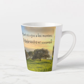 Salmo 121:1-2 * Taza * Alzare mis ojos Milchtasse