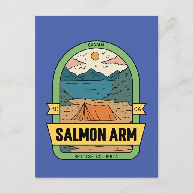 Salmon Arm British Columbia Canada Souvenir Postkarte (Vorderseite)
