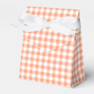 Salmon Gingham Geschenkschachtel
