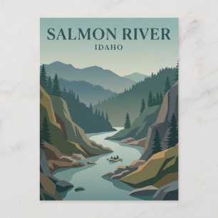 Salmon River Idaho Postkarte