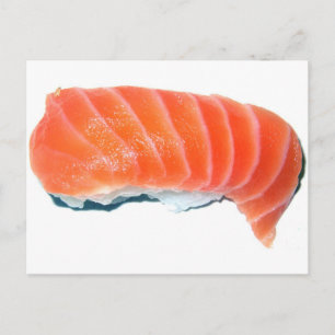 Salmon Sashimi Postkarte