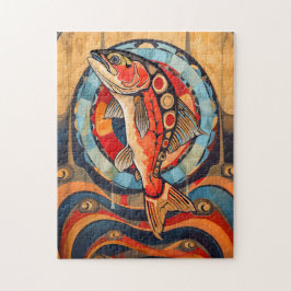 Salmon Totem – Journey in Deco Style Puzzle