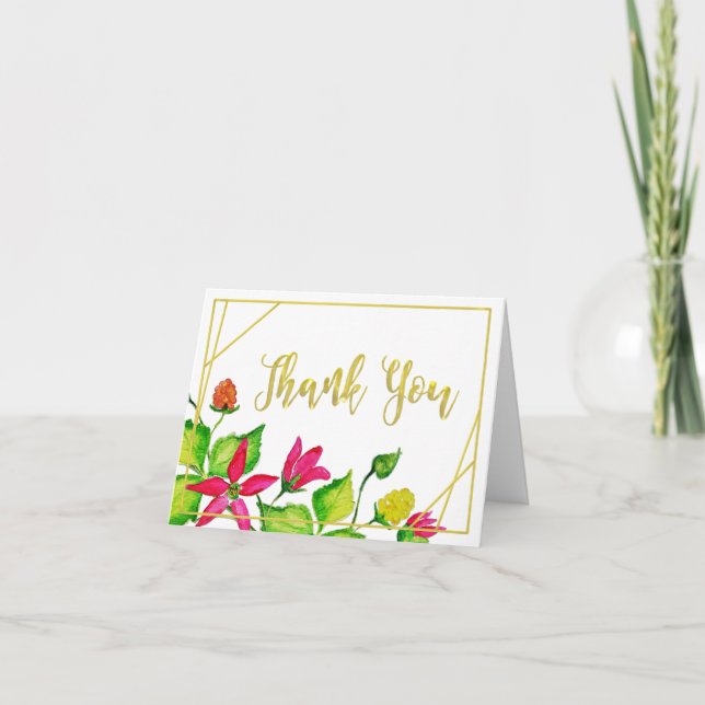 Salmonberry Thank You Note Card (Vorderseite)