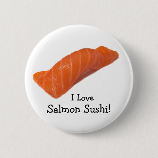 salmonsushi, I Liebe, Lachs Sushi! Button