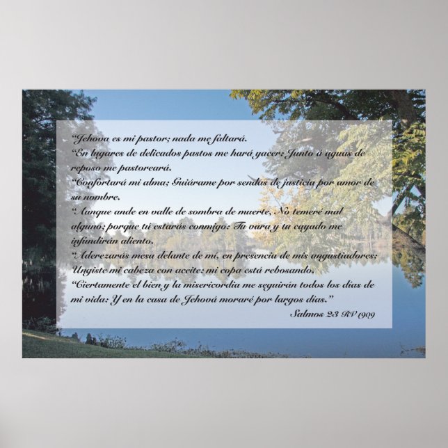 Salmos 23 (Kartell) Poster (Vorne)