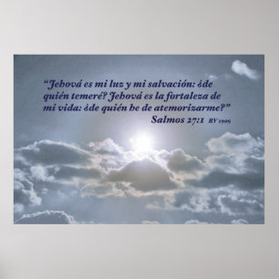 Salmos 27:1-Betrug-EL Cielo Poster