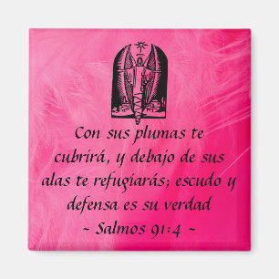 Salmos 91:4-Magnet Spanisch Magnet