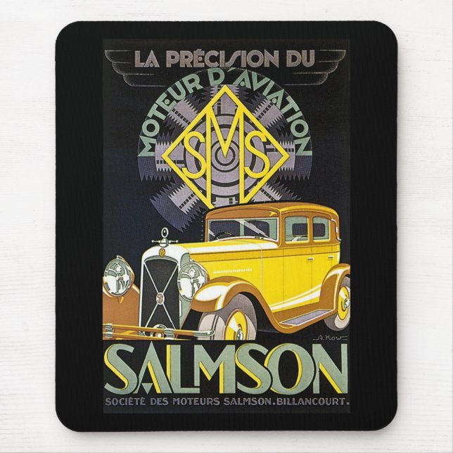Salmson Autombiles - Moteur D Luftfahrt Mousepad (Vorne)