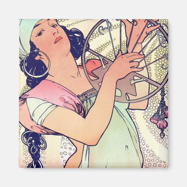 Salome, Alphonse Mucha Magnet (Vorne)