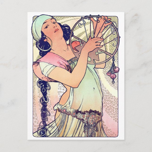 Salome, Alphonse Mucha Postkarte (Vorderseite)