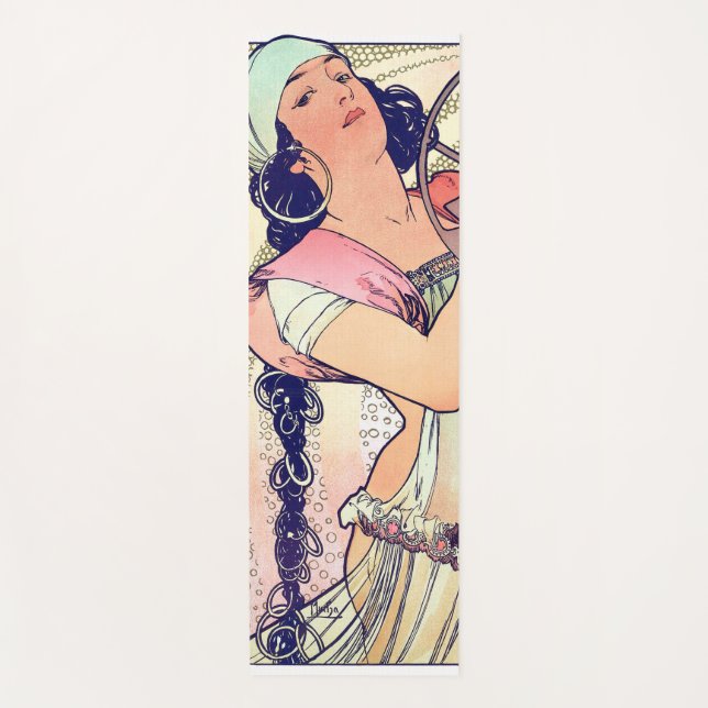 Salome, Alphonse Mucha Yogamatte (Vorderseite)