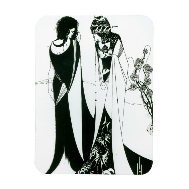 Salome mit ihrer Mutter, Herodias, 1894 (litho) (b Magnet (Vertikal)