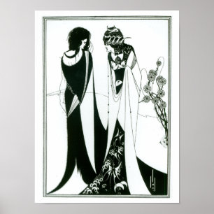 Salome mit ihrer Mutter, Herodias, 1894 (litho) (b Poster