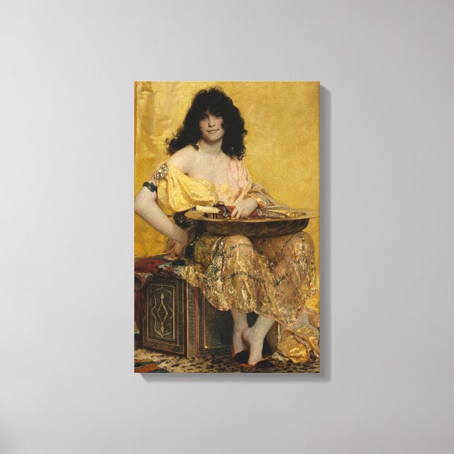 Salomé (Portrait der Frau) (von Henri Regnault) Leinwanddruck (Vorderseite)