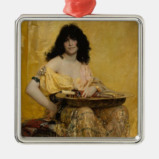 Salomé (Portrait der Frau) (von Henri Regnault) Ornament Aus Metall (Vorne)