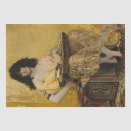 Salomé (Portrait der Frau) (von Henri Regnault) Seidenpapier