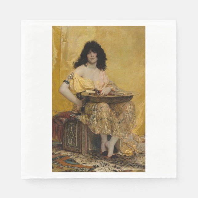 Salomé (Portrait der Frau) (von Henri Regnault) Serviette (Vorderseite)