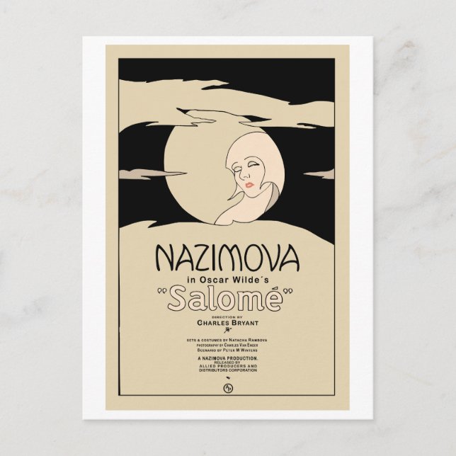 Salome Vintag Movie Poster Postkarte (Vorderseite)
