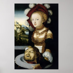 Salome with Head of John Baptist Poster