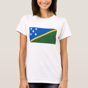 Salomon Islands Flag x Karte T - Shirt