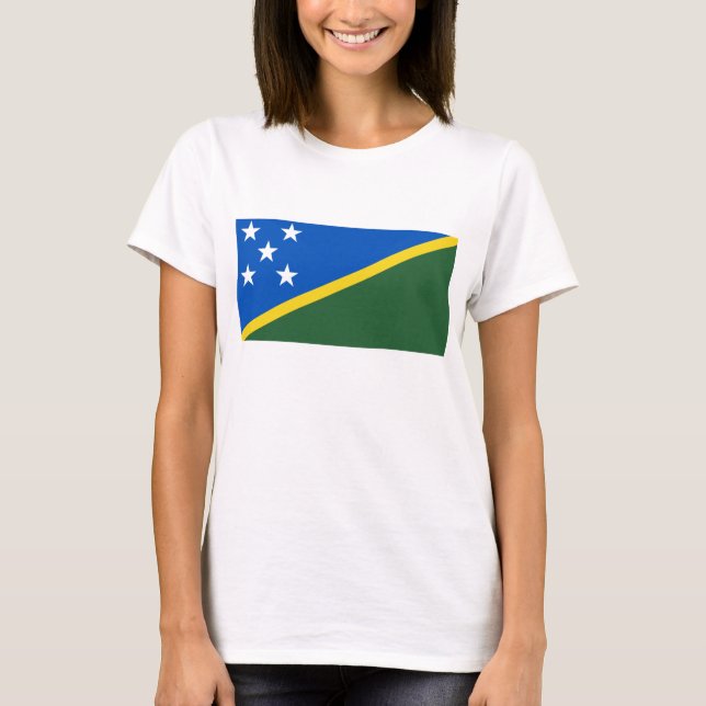 Salomon Islands Flag x Karte T - Shirt (Vorderseite)