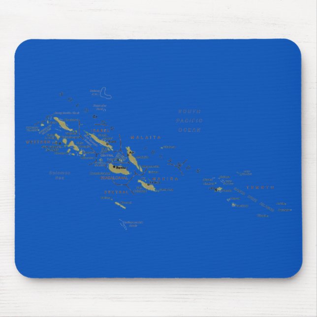 Salomon Islands Map Mousepad (Vorne)