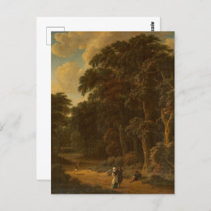 Salomon Rombouts - Waldlandschaft mit Wald... Postkarte
