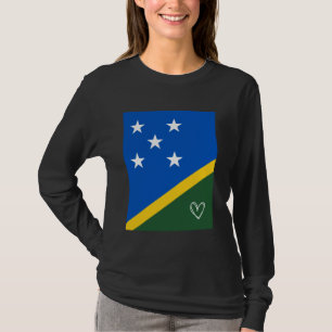 Salomonen-Flagge Salomonen Herz Stolz  T-Shirt