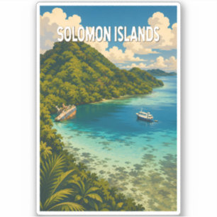 Salomonen Illustration Reise Kunst Vintage Aufkleber