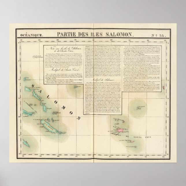 Salomonen Ozeanien Nr. 33 Poster (Vorne)